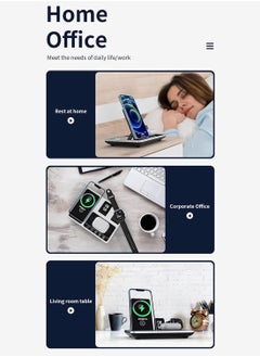 Generic R11 4 in 1 Wireless Charger Qi Wireless Fast Charging Stand  - Image 5