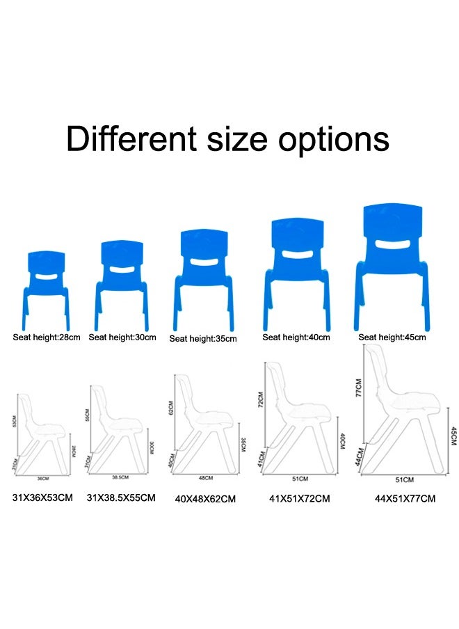 XIANGYU 5-Piece Kindergarten Indoor Furniture Kids Chair Stackable School Plastic Chairs  - Image 2