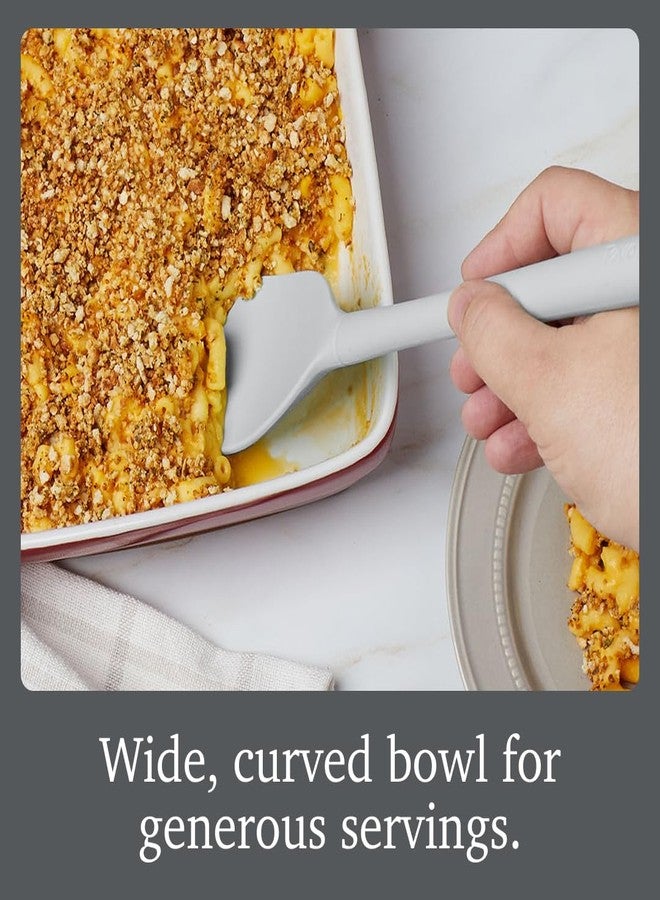 Tovolo Flex Core Scoopula Silicone Multifunction Scoop Spatula Combo Oyster Gray BPA Free Silicone Heat Resistant Scoop and Serve Spatula Combo Kitchen Utensils - Image 3