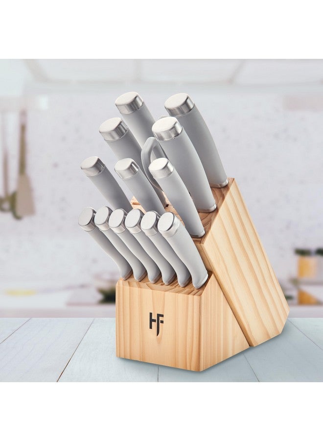 Hampton Forge Epicure Cool 15Pc Block Set, 6.70 LB, Taupe/Grey - Image 3