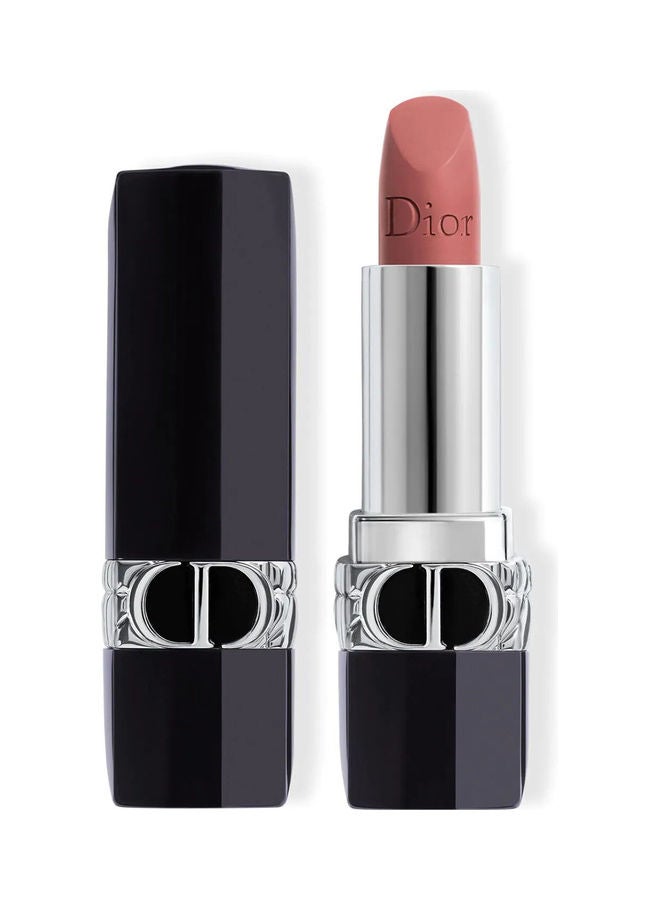 Dior Refillable Lipstick Satin, Matte, Metallic & Velvet Finish Rouge Dior 100 Nude Look - Image 1