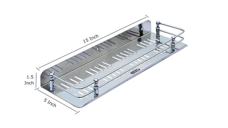 STONE STONE Stainless Steel Multipurpose Bathroom and Kitchen Shelf/Shelves/Organizer/Rack/Bathroom Accessories - Wall Mount (15 X 5 Inches) - Image 2