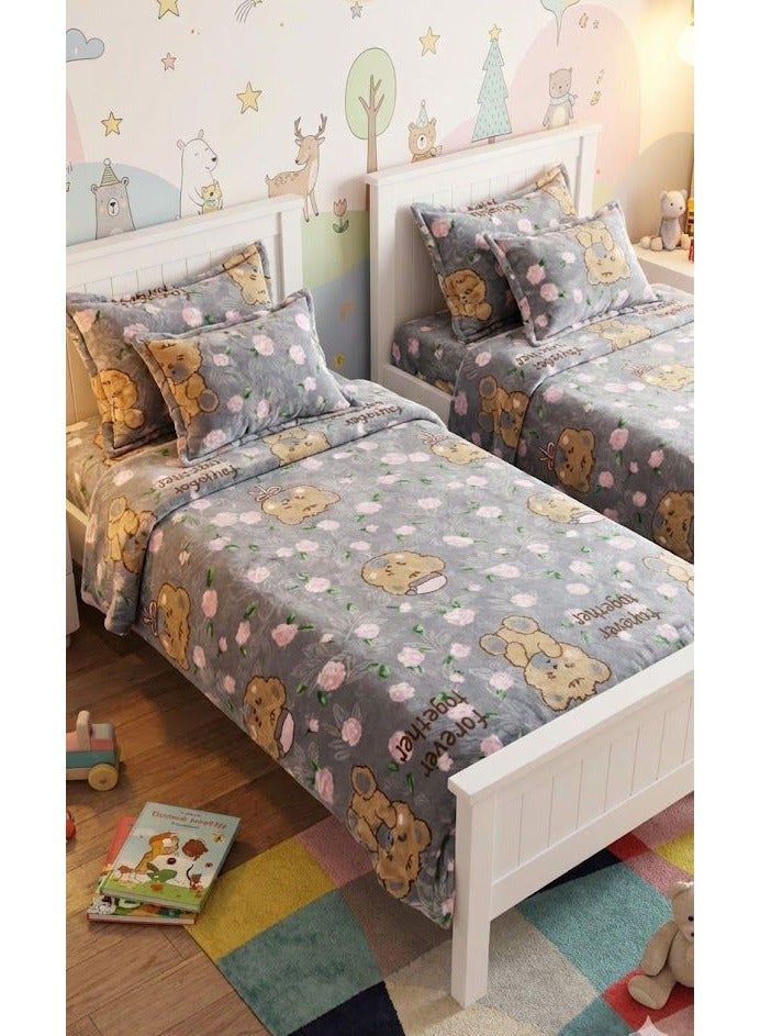 طقم دفاية سرير أطفال 6 قطع حفر ليزر