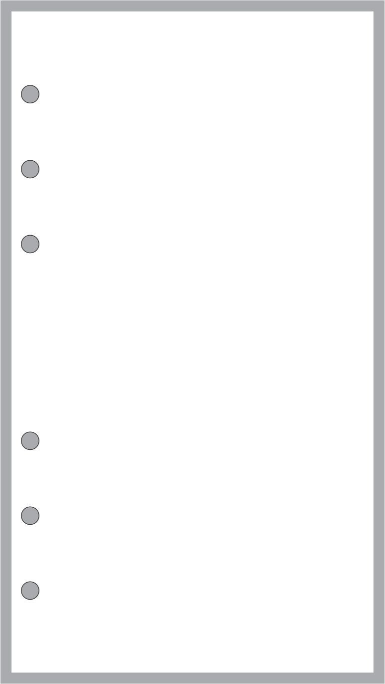 Personal Size Blank Pages Planner Insert, Sized and Punched for Filofax Personal Notebook (3.7" x 6.75")