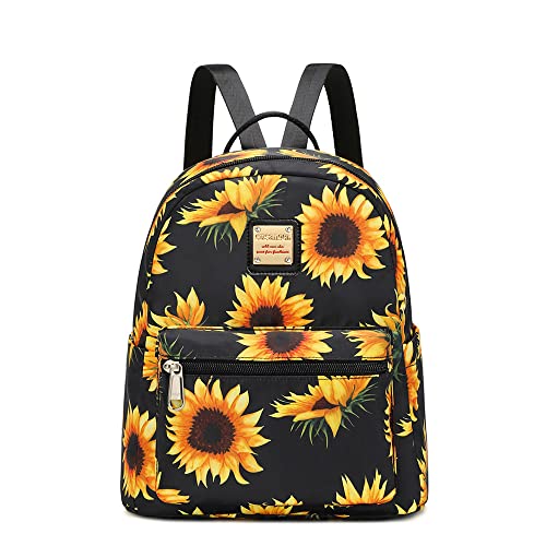 Cusangel Small Backpack Purse for Women, Mini Backpack Purse for Women Girls, Sunflower Backpack for Birthday Day Mothers Day Gifts etc,Fashion Ladies Shoulder Bag with Water Bottle Pockets - Image 1