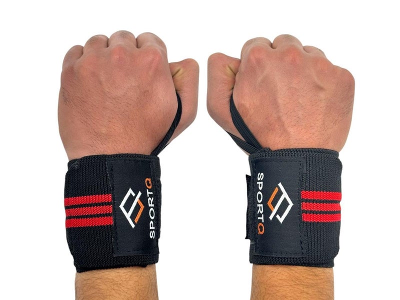 SportQUltra Strength Stretch Wrist Wrap with Reinforced Thumb Loop and Lifting Wraps for Wrist Support for Weightlifting Bodybuilding Strength Training - Image 2