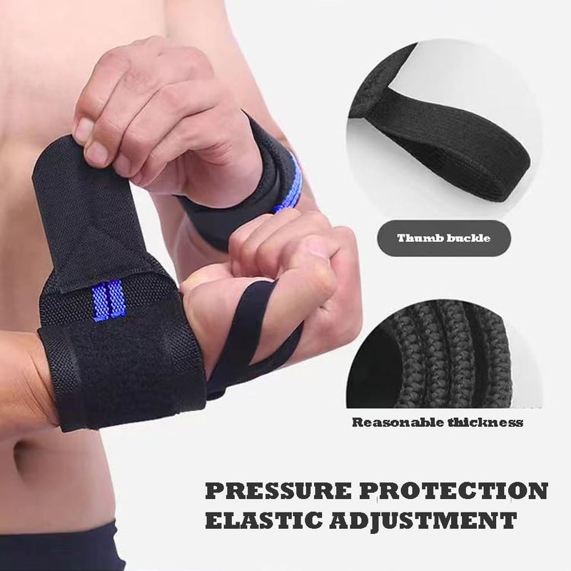 SportQUltra Strength Stretch Wrist Wrap with Reinforced Thumb Loop and Lifting Wraps for Wrist Support for Weightlifting Bodybuilding Strength Training - Image 4