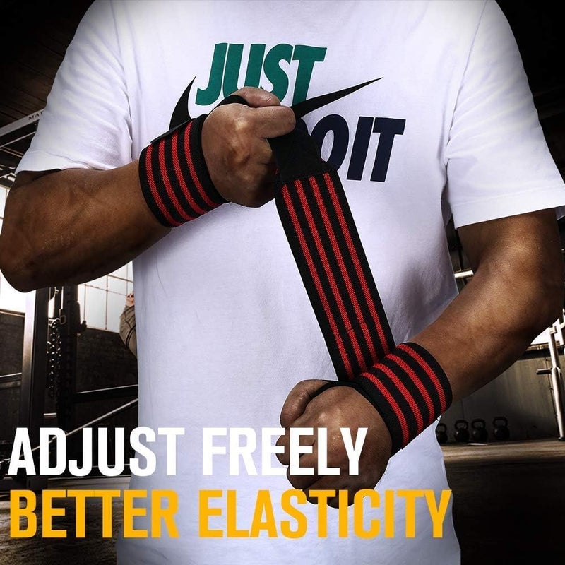 SportQUltra Strength Stretch Wrist Wrap with Reinforced Thumb Loop and Lifting Wraps for Wrist Support for Weightlifting Bodybuilding Strength Training - Image 3