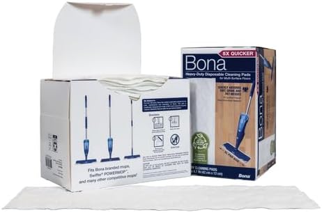 Bona MultiSurface Floor Cleaning Pads 18 Refills HeavyDuty Disposable Microfiber Pads for Easy Floor Cleaning - Image 5