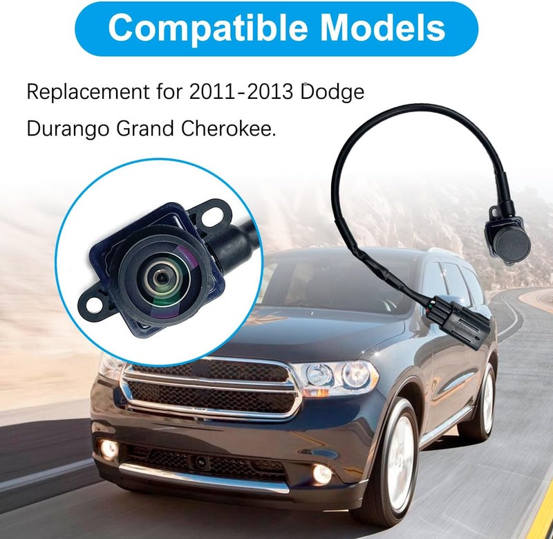 HLUCHY Rear View Backup Camera for 2011-2013 Dodge Durango and Grand Cherokee - Image 3