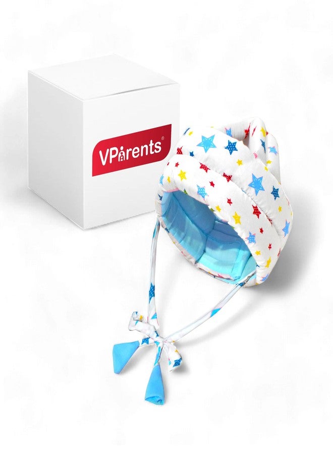 Vparents Joy Baby Head Protector for Safety of Kids 6M to 3 Years- Baby Safety Helmet with Proper Air Ventilation & Corner Guard Protection (Blue) - Image 1