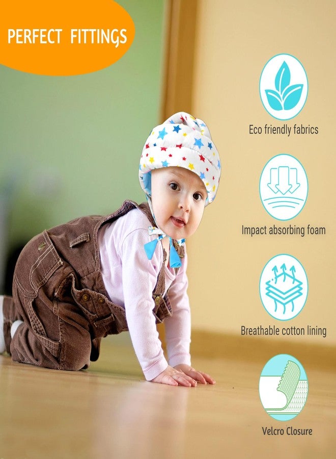 Vparents Joy Baby Head Protector for Safety of Kids 6M to 3 Years- Baby Safety Helmet with Proper Air Ventilation & Corner Guard Protection (Blue) - Image 3
