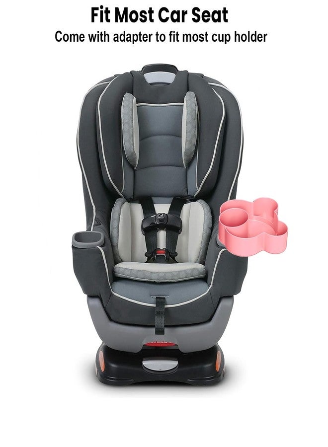 BlueOrigin Car Seat Tray - Convert Cup Holder to a Tray for Snacks, Toys, 360 Rotatable for Kids Travel, Anywhere with Cup Holder (Pink) - Image 3