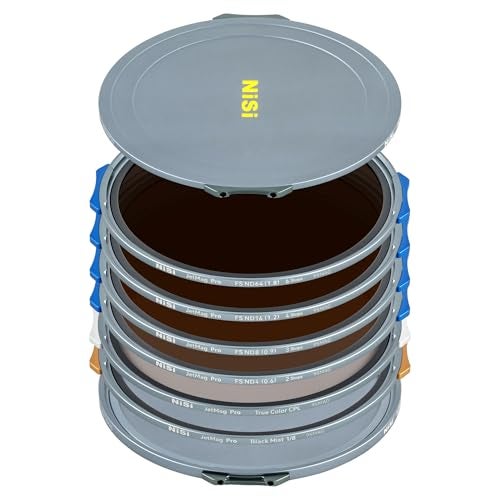 NiSi JetMag Pro Cinema Kit 95MAG Magnetic Filter Kit FS ND 2 Stop FS ND 3 Stop FS ND 4 Stop FS ND 6 Stop TC CPL Black Mist 18 86mm95mm Adapters Two Front Caps Back Cap Caddy Pouch - Image 1