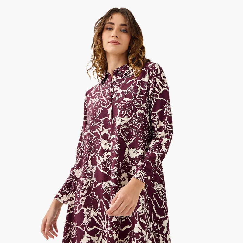 Iconic Floral Print Dress