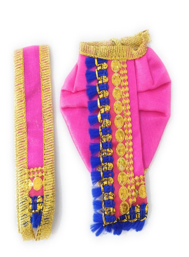 Ganesh Ji Poshak/ Ganapati Dress/Balaji Dress for Ganesh Chaturthi Set of 4 Dress for 3 INCH Idol Size , Standing Krishna poshak for 3 inch Size Set of 4 (3 inch) - Image 3