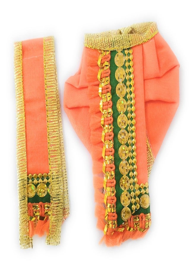 Ganesh Ji Poshak/ Ganapati Dress/Balaji Dress for Ganesh Chaturthi Set of 4 Dress for 3 INCH Idol Size , Standing Krishna poshak for 3 inch Size Set of 4 (3 inch) - Image 5