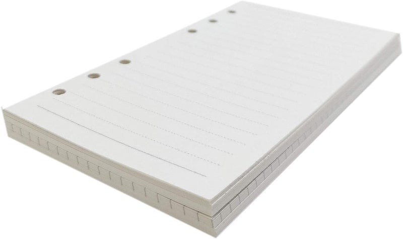 Cross-material combo compatible 1 Pack A6 80 Sheets/160 Pages 4 in 1 Lined Squared Dotted Blank Loose Leaf Punched Paper Refills Paper for 6 Hole Binder Personal Organizer Diary Notebook Refillable Planner Moisture wear upgraded quality - Image 4