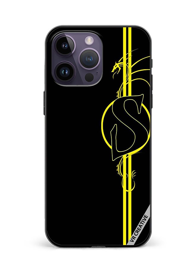 Protective Case Cover For Apple iPhone 16 Pro Max Letter S Design Multicolour