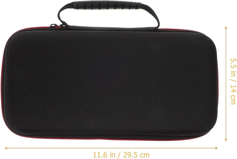 BESTonZON EVA Protective Microphone Case Zipper, Portable Black PU Microphone Storage Pouch Organizer Bag for Karaoke Accessories and Mic Holder - Image 2