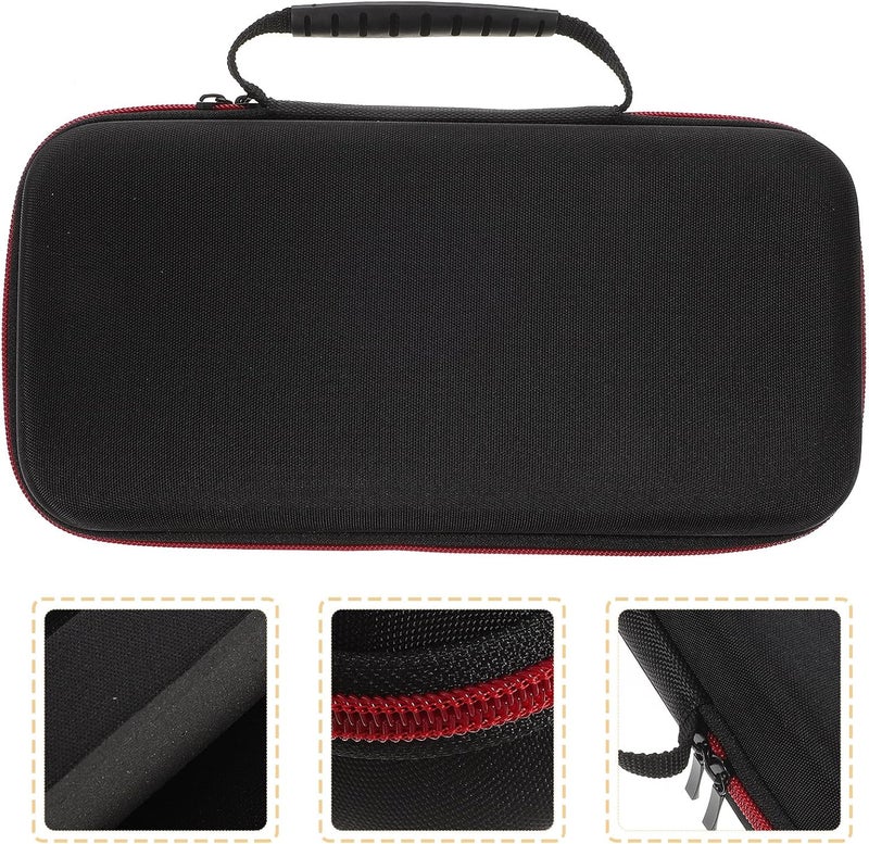 BESTonZON EVA Protective Microphone Case Zipper, Portable Black PU Microphone Storage Pouch Organizer Bag for Karaoke Accessories and Mic Holder - Image 5