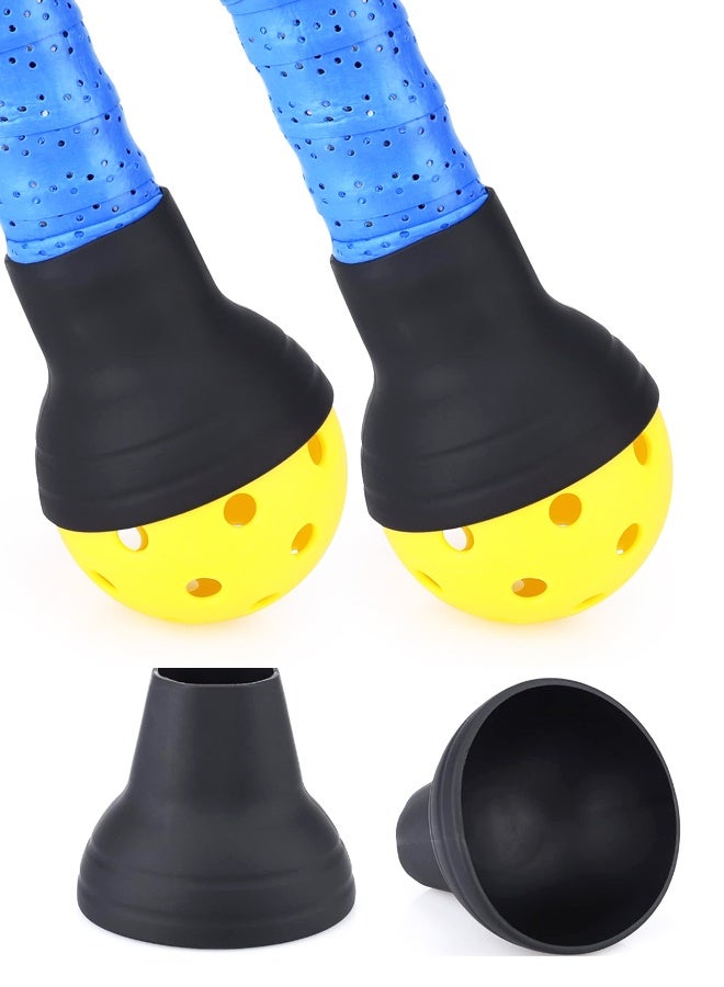 Silicone Pickleball Ball Retriever, 2-Pack – Suction Cup Grabber with Anti-Slip Grip - Image 1