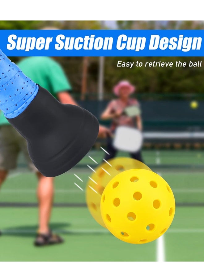 Silicone Pickleball Ball Retriever, 2-Pack – Suction Cup Grabber with Anti-Slip Grip - Image 3