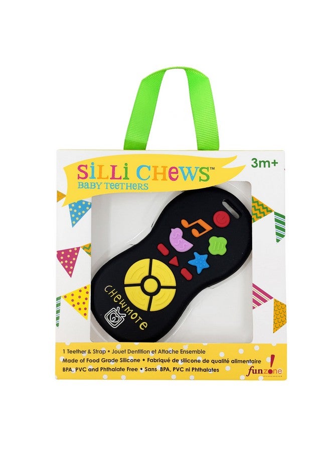 سيلي تشوز عضاضة عن بعد للطفل للجنسين، لعبة تظاهر وهمية للتلفاز وجهاز تحكم عن بعد للأطفال الصغار، لعبة عضاضة الطفل المفضلة من السيليكون للرضع، لعبة تسنين سوداء سخيفة للأطفال - Image 4