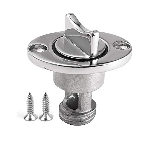 Oval Garboard Drain PlugMarine 316 Stainless Steel Drain Plug Fits 1 Holewith Waterproof O Seal RingBoat Transoms Garboard Drain Plug