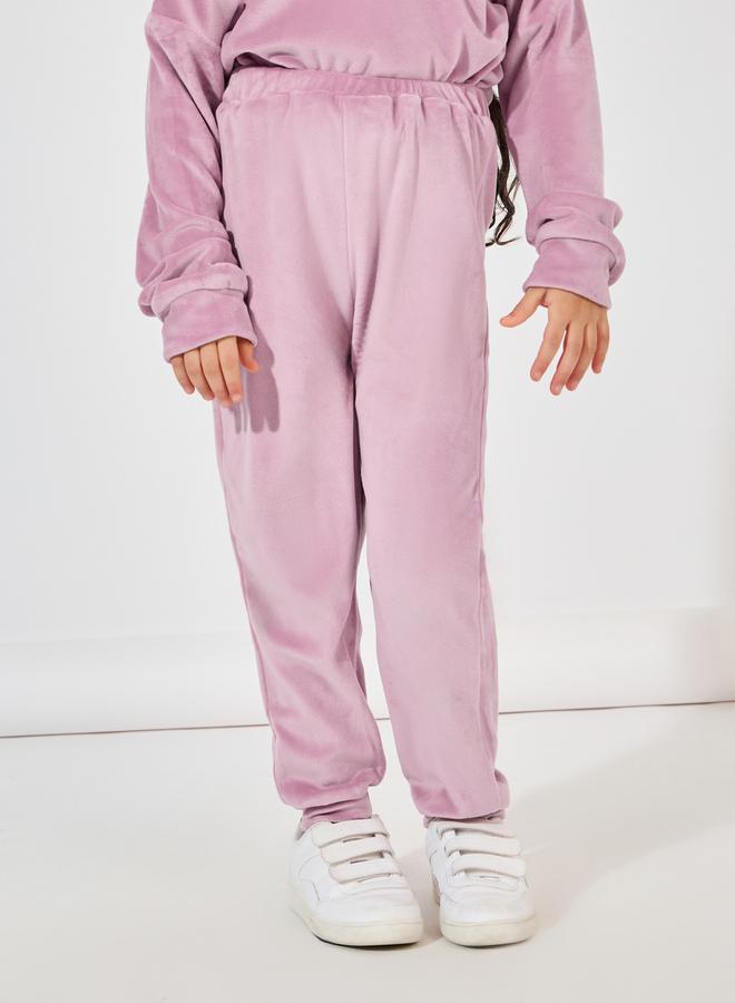 Styli Embroidery Detail Velvet Oversized Hoodie & Jogger Set  - Image 5