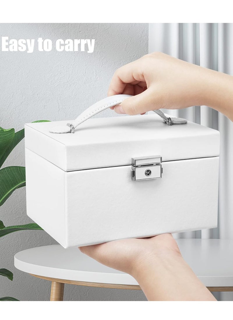 Gerenic - Jewellery Box with Drawers for Women and Girls, PU Leather Large Jewellery Organiser for Rings, Earrings, Bracelets, Necklaces and more - Image 1