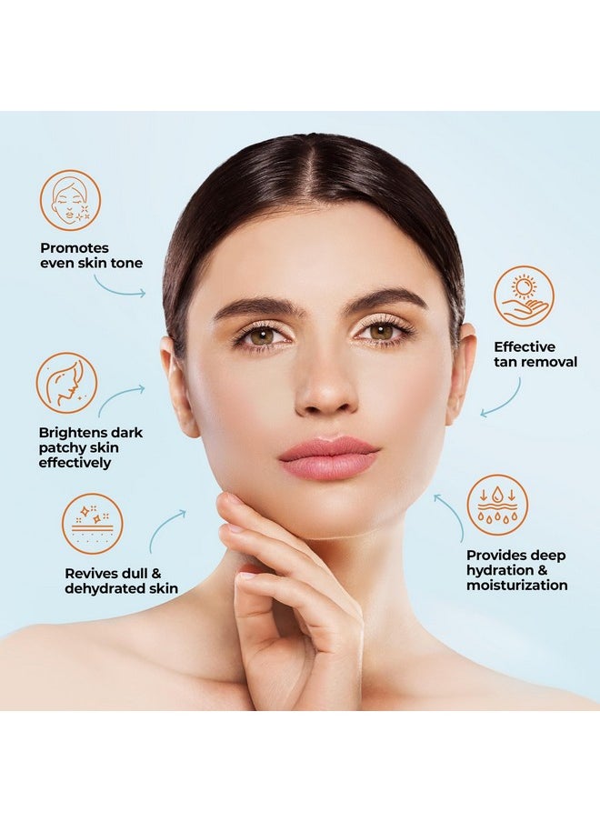 OxyLife - Salon Professional Detan Brightening & Lightening Tan Removal Pack - 500G | Instant Tan Removal & Sun Protection | With Milk, Honey & Kojik | Dermatologically Tested | Instant & Long Lasting Glow | For All Skin Types - Image 1