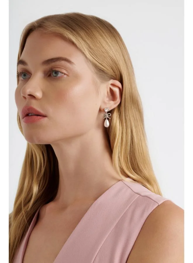 Ted Baker  IVY: Icon Charm Heart Bow Pearl Drop Earrings for Women | Best Price UAE