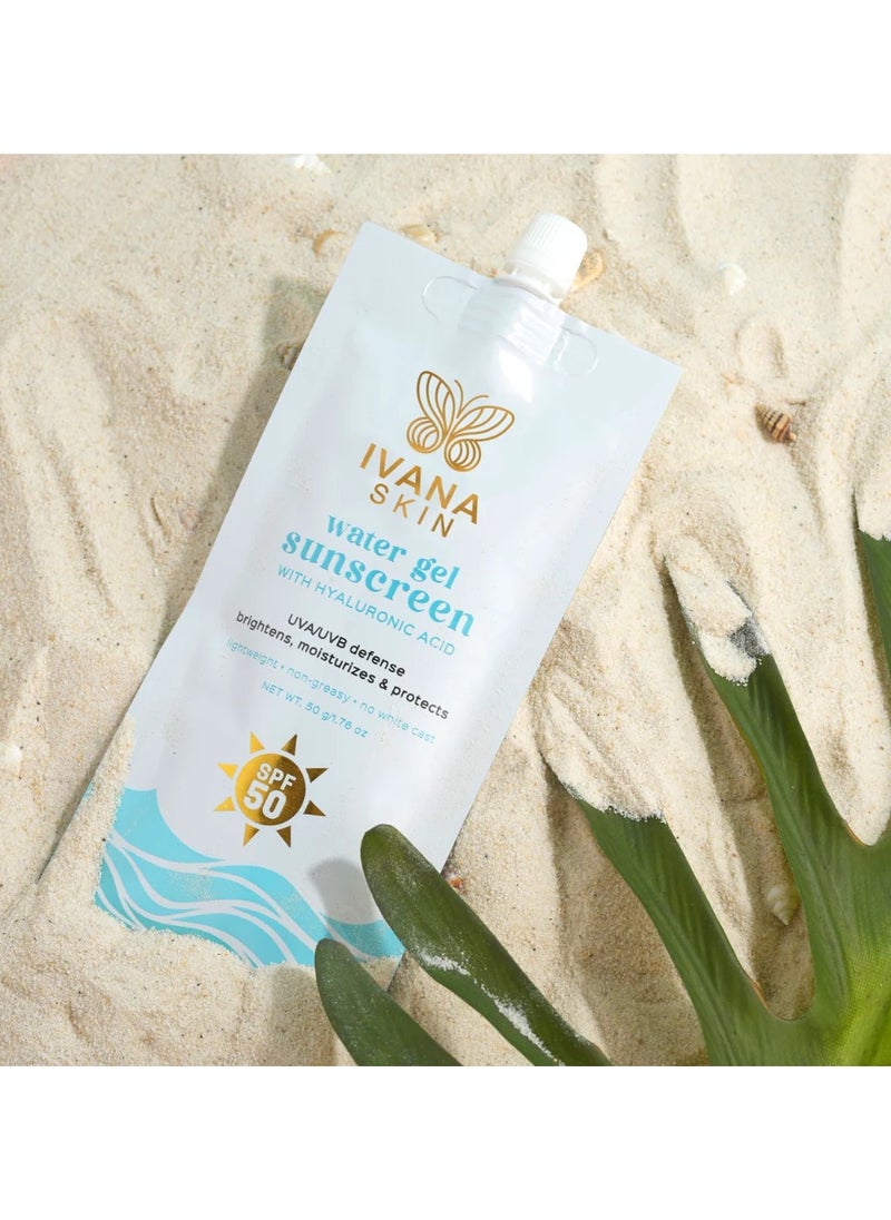IVANA SKIN - Water Gel Sunscreen With Hyaluronic Acid 50 grams - Image 1