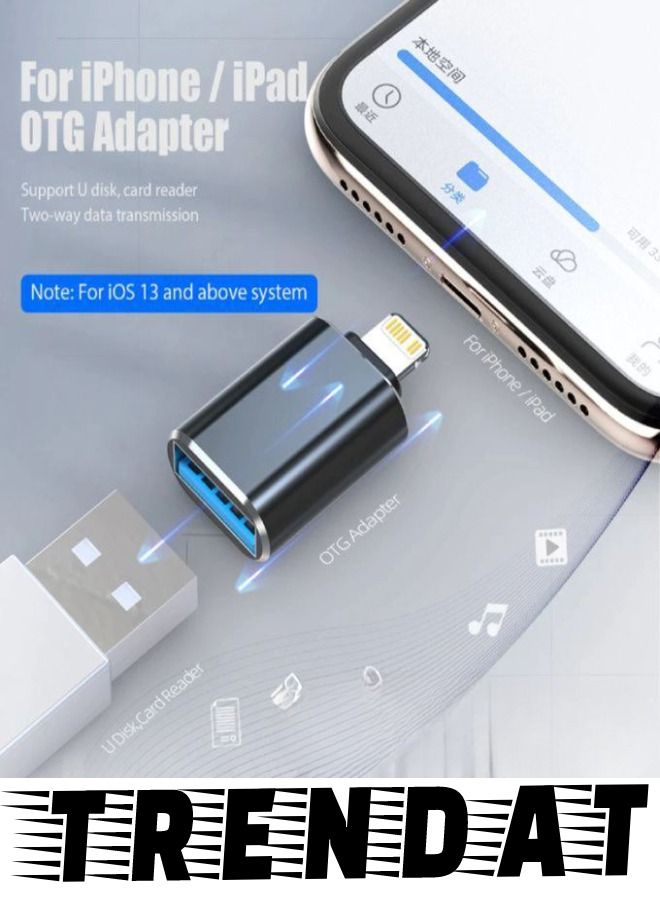OTG adapter reader and support for camera card, mouse, keyboard and memory card - no applications required - Image 2
