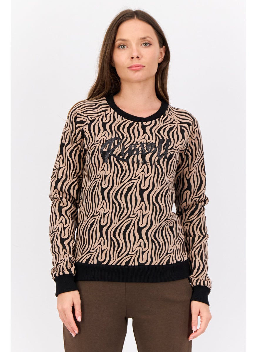 Russell Athletic - Women Sportswear Fit Long Sleeves Outdoor Sweatshirt, Multicolor - Image 1