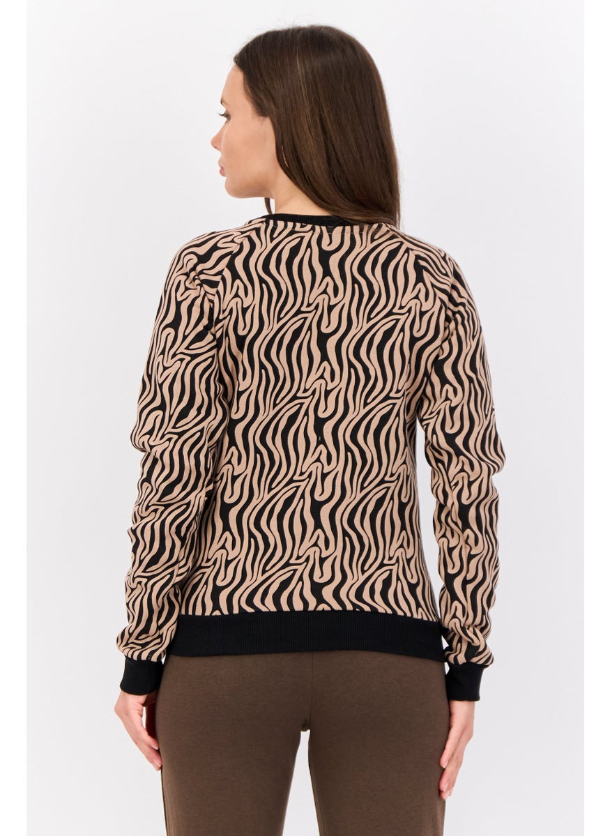 Russell Athletic - Women Sportswear Fit Long Sleeves Outdoor Sweatshirt, Multicolor - Image 1