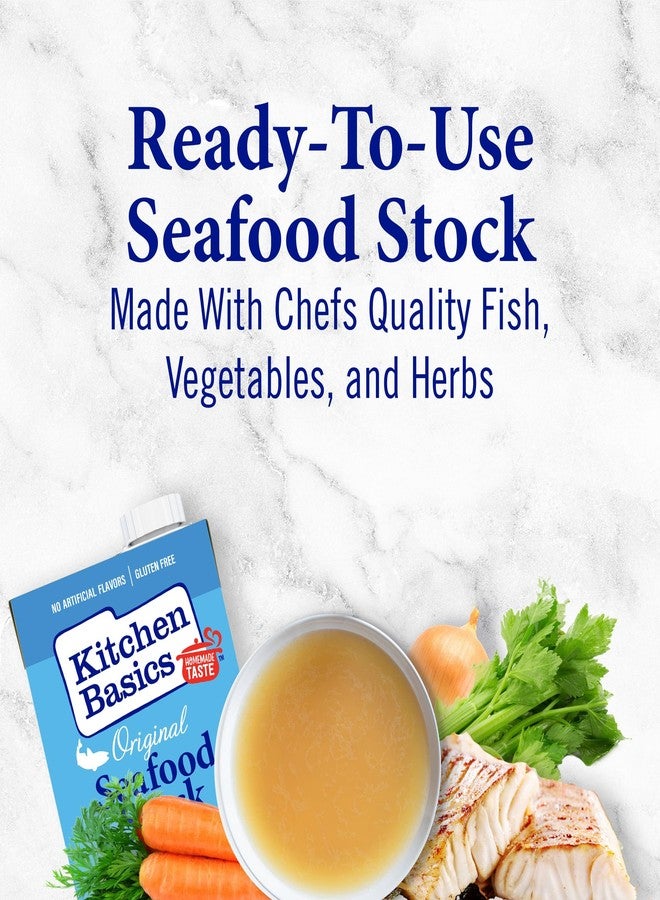 Kitchen Basics Seafood Stock - 32 oz Carton for Enhanced Flavor Recipes, Gumbo, Soup or Seafood Pasta - Image 2