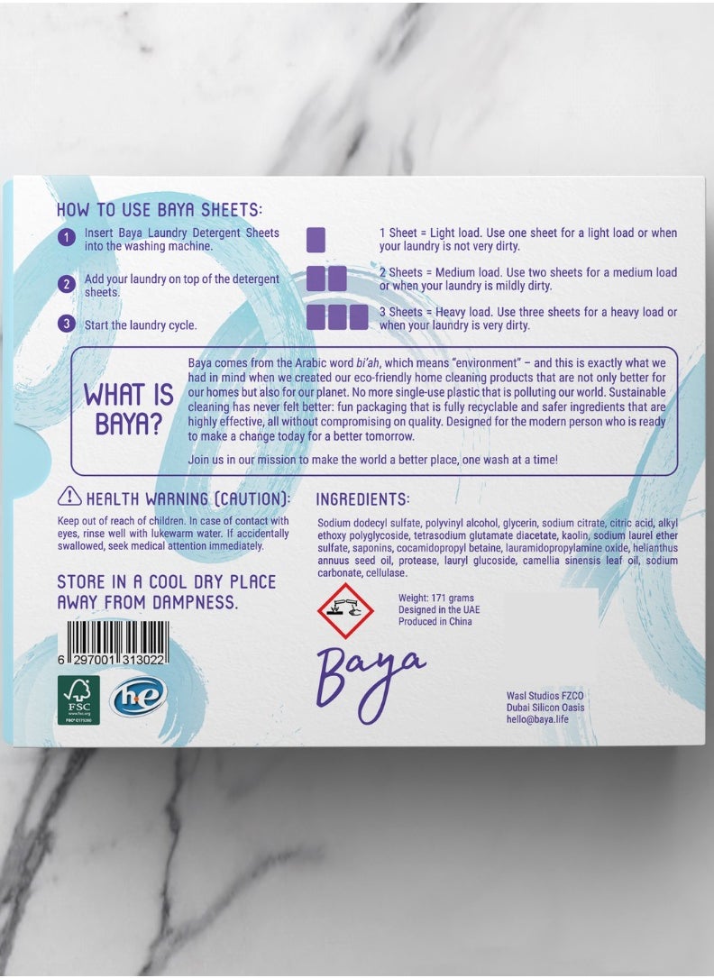 Laundry Detergent Sheets