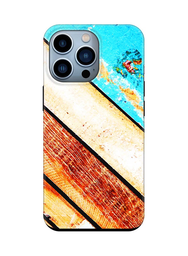 Stylizedd Tough Pro Case for iPhone 15 Pro Dual Layer Hybrid PC TPU Customized Mobile Cover Matte Finish Phone Case - Wooden Pier - Image 1