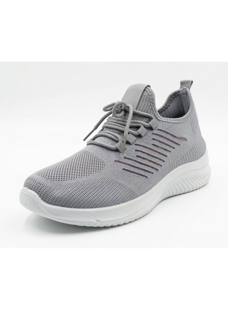 ORDER Men's Lightweight Running Shoes - (OD-321)Grey - Image 5