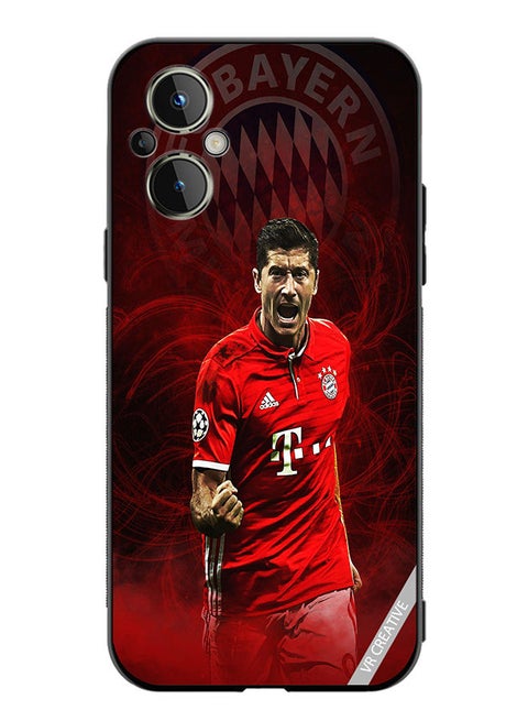 Protective Case Cover For OnePlus Nord N20 5G Lewandowski Design Multicolour