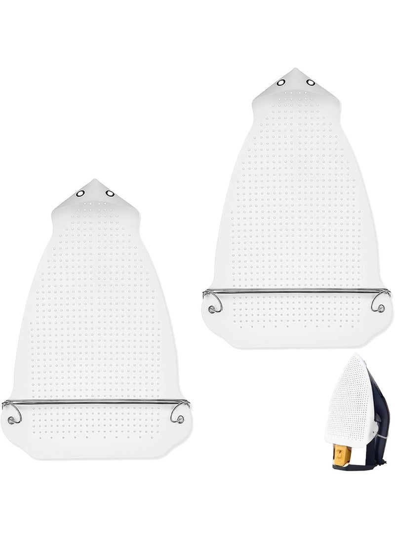 2 Pcs Universal Iron Protective Cover Shield,Iron Covers,Iron Protective Cover,Iron Pad,Ironing Pad For Garment Fabric Protection, Anti-Burn Mesh Cover Easy Installation Iron Sole Plate Accessory - Image 1