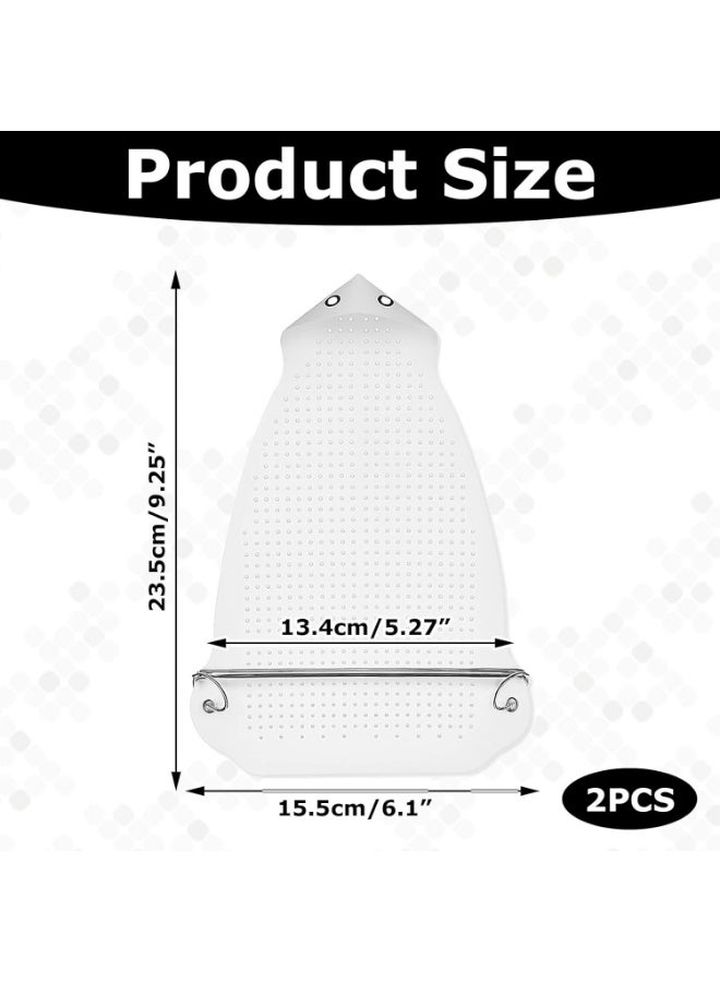 2 Pcs Universal Iron Protective Cover Shield,Iron Covers,Iron Protective Cover,Iron Pad,Ironing Pad For Garment Fabric Protection, Anti-Burn Mesh Cover Easy Installation Iron Sole Plate Accessory - Image 2