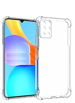 (Infinix Note 10 Pro) Transparent Soft TPU Silicone Bumper Case with Reinforced Corner and Full Camera Protection for Infinix Note 10 Pro