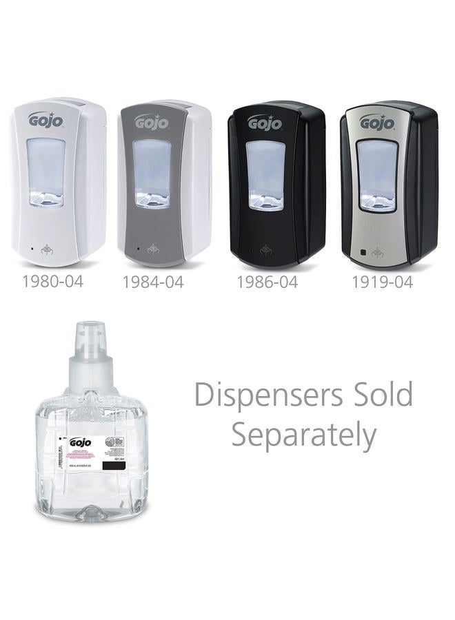 Gojo Clear & Mild Foam Handwash, EcoLogo Certified, 1200 mL Foam Hand Soap Refill LTX-12 Touch-Free Dispenser (Pack of 2) - 1911-02 - Image 4