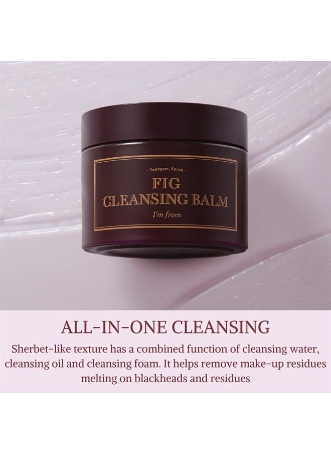 I'M FROM ] Fig Cleansing balm 100ml, korean makeup remover, vegan, Easy to rinse off, Fig oil water 7.8% with Peptide and Amino Acid, Makeup Meltaway, makeup melting balm to oil  - Image 3