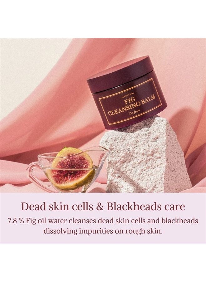 I'M FROM ] Fig Cleansing balm 100ml, korean makeup remover, vegan, Easy to rinse off, Fig oil water 7.8% with Peptide and Amino Acid, Makeup Meltaway, makeup melting balm to oil  - Image 4