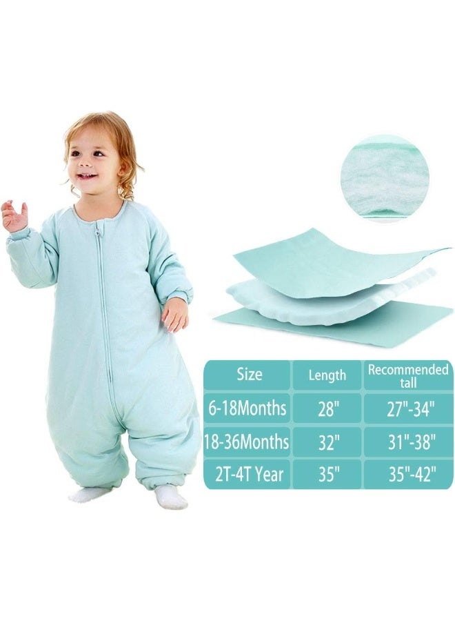 RESTCLOUD RESTCLOUD Baby Sleep Bag with Feet Winter, Wearable Blanket with Legs, Sack for Toddler Thicken 2.5 TOG - Image 2
