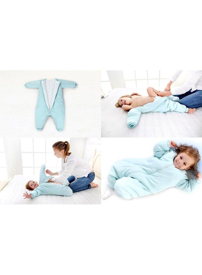RESTCLOUD RESTCLOUD Baby Sleep Bag with Feet Winter, Wearable Blanket with Legs, Sack for Toddler Thicken 2.5 TOG - Image 3
